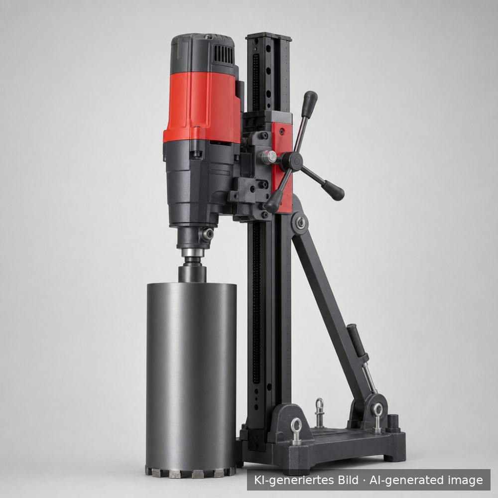 DEMO · Diamant-Kernbohrgerät 2.500 W mit Bohrständer