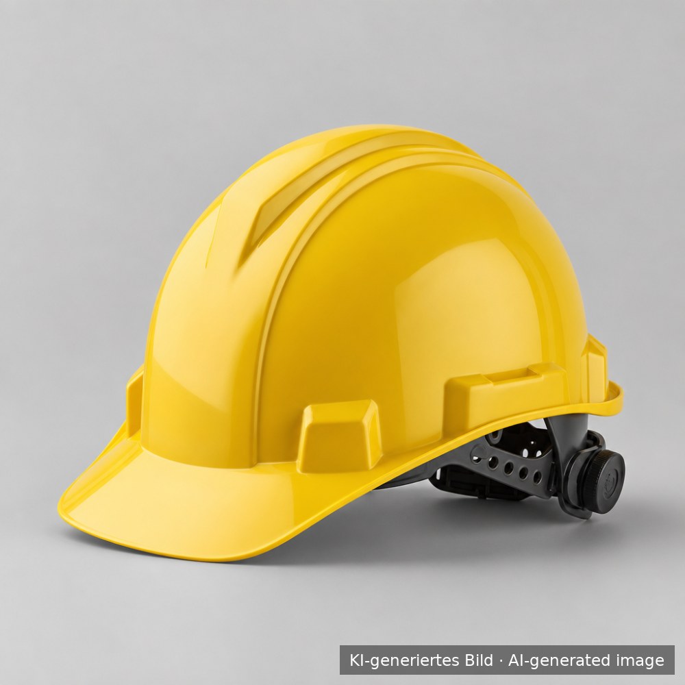 DEMO · Safety helmet with ratchet harness